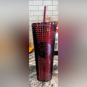 Starbucks Plum Disco Gridded Tumbler 24 oz.